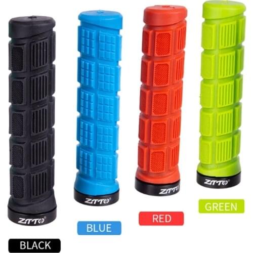 ZTTO Al Alloy&Rubber Bicycle Handlebar Grips Road Mtb Cycling Bike Handlebar Cover Grips Soft Rubber Anti-slip Handle Grip