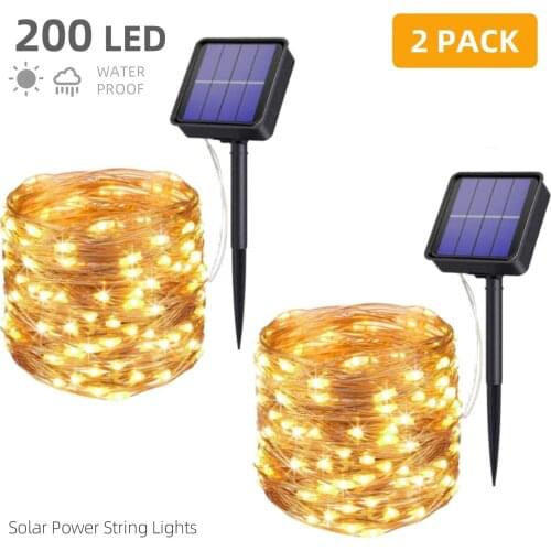 Solar String Lights Outdoor Waterproof IP 65,Solar Fairy Led String Lights Indoor Decorative,Starbright Solar Power Patio light