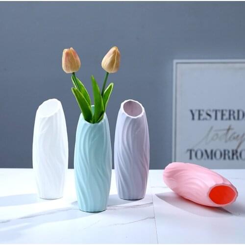 Modern Flower Vase Home Flower Arrangement Living Room Origami Plastic Nordic Style Home Decoration Ornament Home Decor Hot Sale