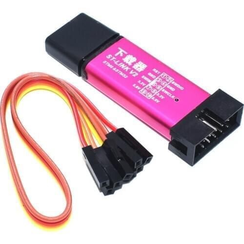 1PCS ST LINK Stlink ST-Link V2 Mini STM8 STM32 Simulator Download Programmer Programming With Cover