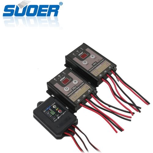Suoer【 PWM Charge Controller 】 solar controller 12v 24v 20a manual PWM solar charge controller(ST-F1220)