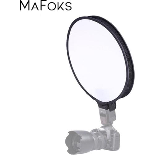 40cm 30cm Universal Portable Round Softbox Flash Diffuser Soft box Cameras Photo Studio Kits For Canon Nikon Sony DSLR Camera