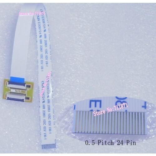 0.5 Type A 250mm 24P Flexible Flat Cable Extension Adapter 24Pin FPC TTL Extend cord Connector plate 24P FFC cable lengthen
