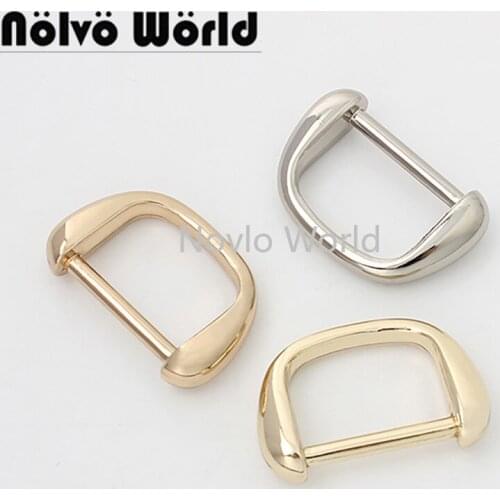 10pcs-50pcs 4 colors Inside 19mm irregular D ring DIY metal accessory online shop wholesale bags metal alloy loop for handbag