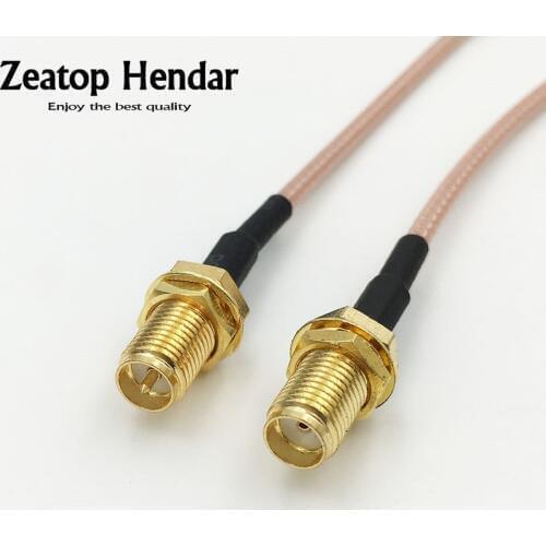 10Pcs SMA Female Jack to RP SMA Female Plug RF RG316 Coaxial Cable Jumper Pigtail Extension Cable 10CM 15CM 20CM 30CM 50CM 1M 2M