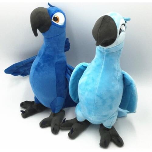 30CM Blue Bird Juguetes Cartoon Plush Toys Blue Parrot J.G Chen New Rio 2 Movie Blu & Jewel Bird Dolls Cute Animal Plush Toy