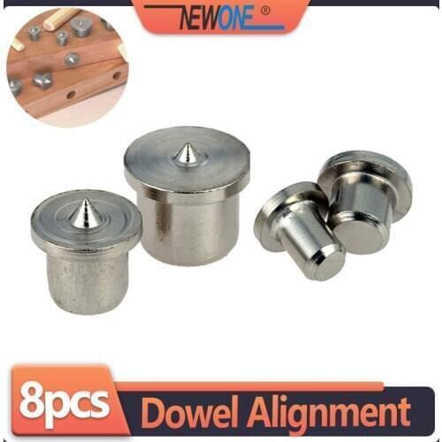 4/8pcs Pin Locator 6-12mm stainless steel woodworking log tenon, cork, subwood pin tip, center punching rod