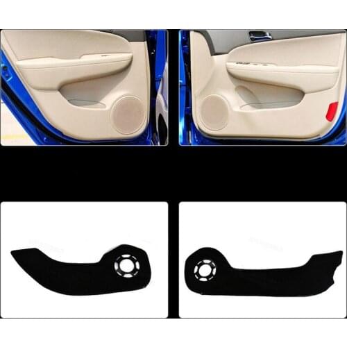 4pcs Fabric Door Protection Mats Anti-kick Decorative Pads For Hyundai I30 2009