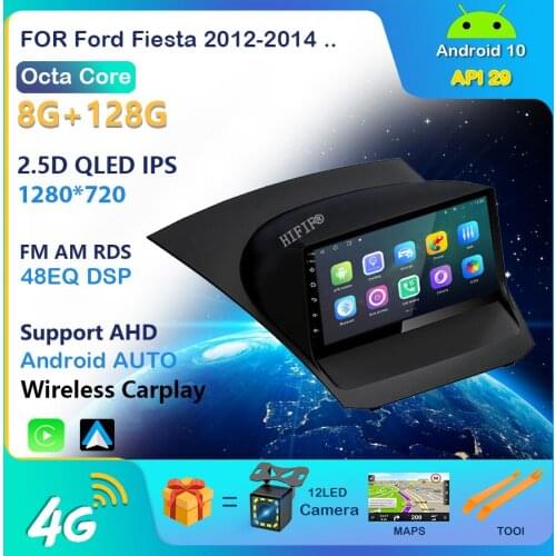 2DIN Android Car Radio For Ford Fiesta 2009-2017 9'' Multimedia Video Player Navigation GPS Car DVD Player No 2 Din Video Player