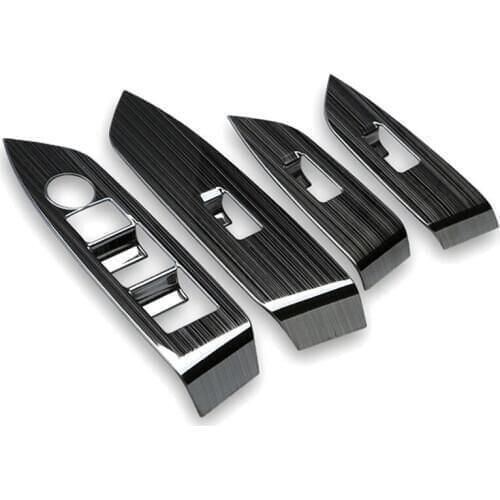 Car Window Switch Panel Adjust Cover Trim Stickers Strip Garnish Decoration Car Styling For Mazda Cx-5 Cx5 2017 2018 2019 Lhd