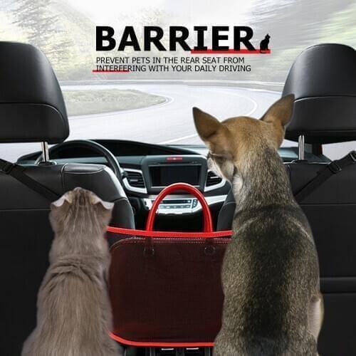 Car Net Pocket BagHolder Between Seats, Large Capacity, Seat Back Organizer, Handbag Mesh Holder, Barrier of Backseat Pet Kids