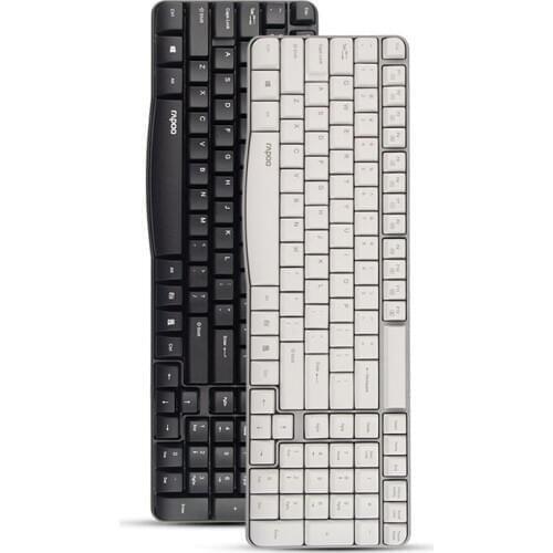 Rapoo E1050 2.4G wireless keyboard, USB wireless home office keypad for desktop computers, laptops