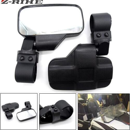 For Polaris RZR 800 900 1000 For Can Am 2"/1.75" Rear View mirror Break-Away Side Mirrors Shock-proof mirror Rhinos