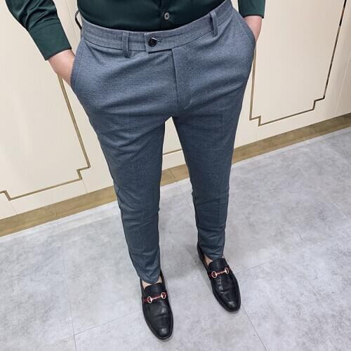 Pant Solid Straight Pants Pantalon Homme Mens Social Trousers Pantalon Casual Homme 2020 Brand Pants Men Casual Trousers Male