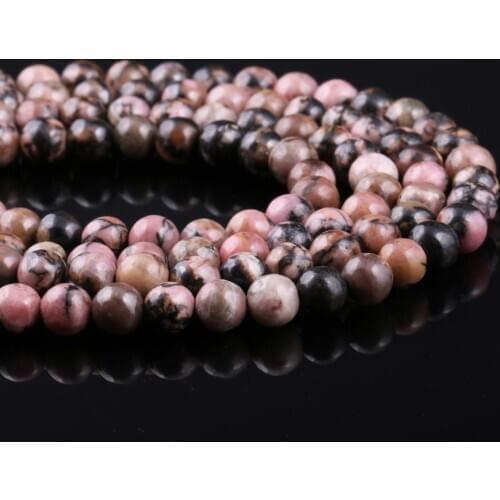 100% Natural Stone Bead Round Small Beads For Women Jewelry Making DIY Bracelet Necklace Accessories 4-10mm 15inch