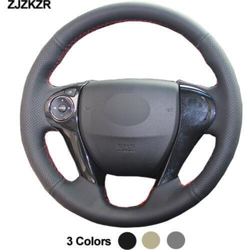 Car Auto Steering-Wheel Cover For Honda Accord 9 2013-2017 Crosstour 2013 2014 2015 Funda Volante Stuurhoes 2014 2015 2016
