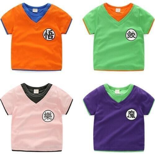 High quality 2020 kids T-shirt Summer boys girls stripe Print 100% Cotton Kids Tops toddler tees Clothes Children clothing