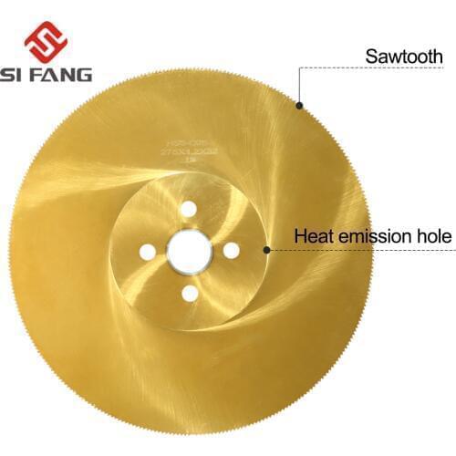 HSS M2 Circular Saw Blade 10" Cutting Disc for Metal Copper Iron Stainless Steel Pipe Bar250*1.6*32mm Yellow 1Pc