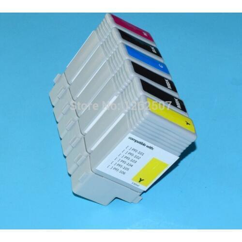 Full Pigment ink Compatible ink cartridge with chip For Canon IPF 6100 iPF6100 IPF5100 iPF 5100 Printer PFI-101 PFI-103 Ink Box