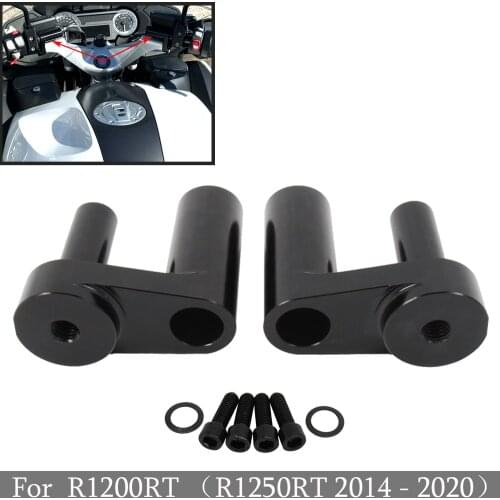 Motorcycle Aluminum Adjustable Handlebar Riser Kit For BMW R1200RT R1200 RT R1250RT R1250 RT 2014 - 2019