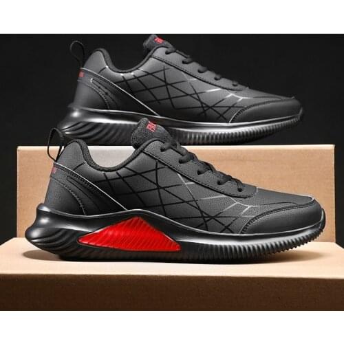 Men Running Shoes Ourdoor Jogging Trekking Sneakers Lace Up Athletic Shoes Comfortable Light Soft Plus Velvet Keep Warm Sneakers