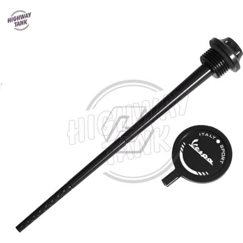 Motorcycle Oil Filler Cap with Dipstick for Engine Oil Case for Vespa Sprint Primavera 150 2013-2020