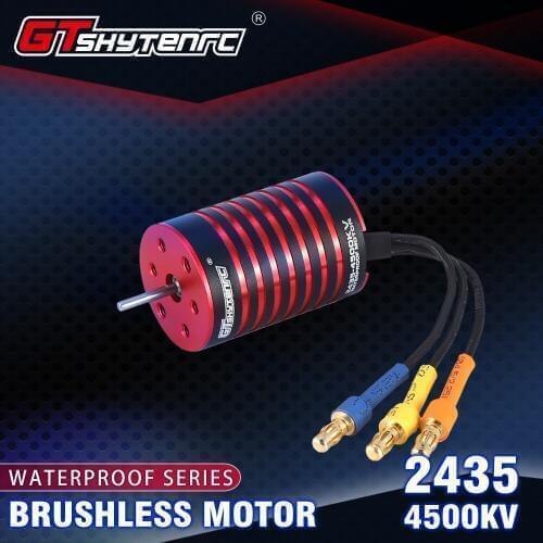 New Model GTSKYTENRC 2435/2838 3700/ 4700/ 4500/4800kv 2s/3s for 1/16 1/18 Waterproof RC Car Motor
