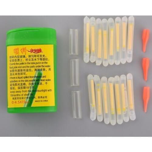 NEW Night fishing visible surface fish float Fishing Fluorescent Lightstick Night Float Rod Lights Dark Glow Stick Useful Lots