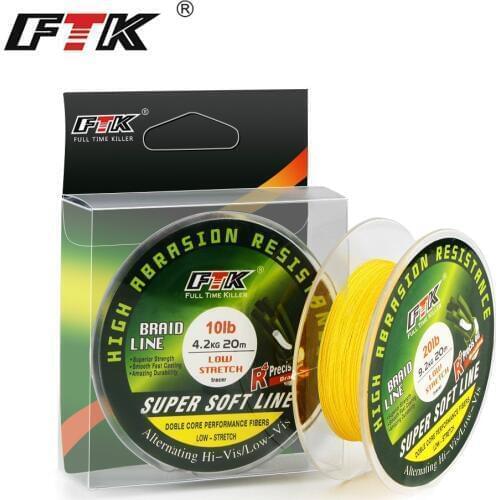 20m 4 Strands PE Braided Fishing Line 0.06-0.25mm 8-28LB Japan Multifilament Fly Fishing Line Ice Winter Braided Wire For Pike
