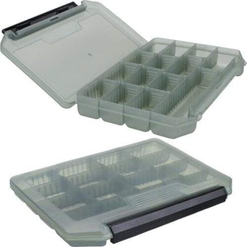 20.3cm*13.5cm*2.5cm Fishing Box Portable 14 Compartments Fishing Lure Hook Storage Box Tool Box Fishing Tackle Accessory Boxes