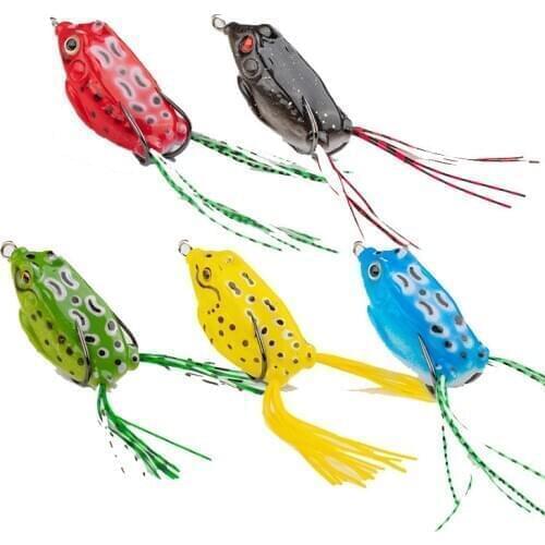 5g/45mm 9g/50mm Fishing Lure for Bass Floating Perch Wobbler Fishing Silicone Frog Fishing Bait Soft Lure Fishing Artificial