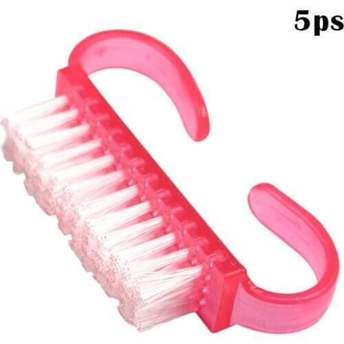 Dust Cleaning Brush Scrubbing Manicure Pedicure Small Angle Clear Tools Nail Art Accessory MPwell