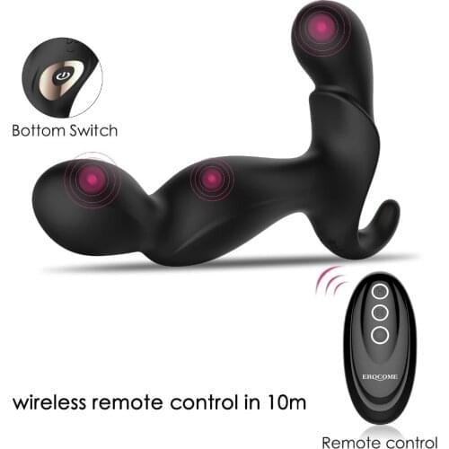 Silicone Prostate Massage 12 Speeds Mute Anal Vibrator Adult Sex Toys for Man Butt Plug Masturbator Erotic Toys