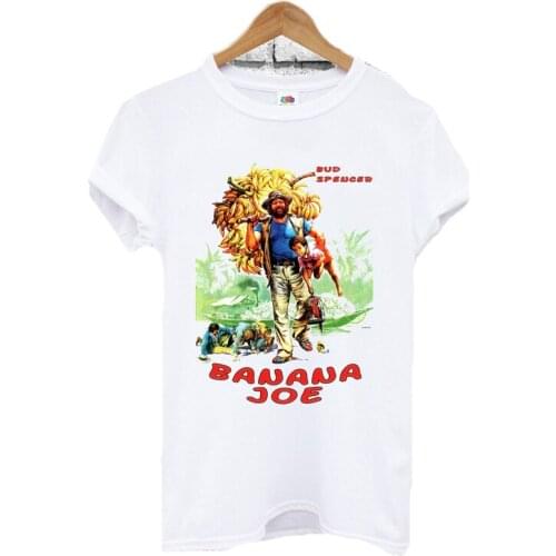 Knitted tshirt banana joe bud spencer cinema movie Men Women print half sleeves
