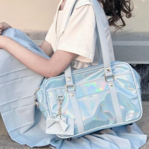 Japanese Anime College Style Sweet Lolita Bag Cute Bowknot Student Jk Uniform Lolita Shoulder Bag Kawaii Girl Loli Cosplay