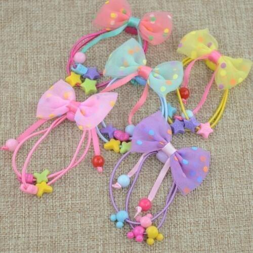 2 Pcs/lot Candy color Baby Mini Small Bow Hair Clips Safety Hair pins barrettes for children girls Kids Hair Accessories