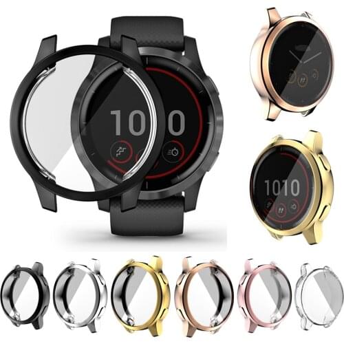 Protective Case For Garmin Venu 2 / 2S Protector Frame Cover Soft TPU Shell For Garmin Vivoactive 4S / 4 Smartwatch Case
