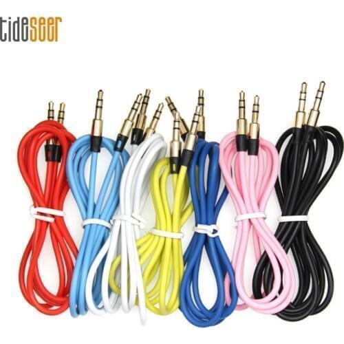 1M Audio Jack 3.5mm Aux Cable Male to Male Stereo Auxiliary Cord for Car Headphone PC MP3/4 Phone Speaker Wire Line 2000pcs