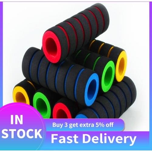 1pair Bike Racing Bicycle Grips Motorcycle Handle Bar Foam Sponge Grip Cover Non-slip Soft Handlebar Bike Bar Accessories #40