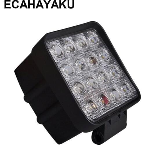 1 Piece 4 Inch LED Work Light Aluminum 48W Flood Driving Lamp for Off-road Cars Trucks Trailer SUV 4x4 4WD Motorcycle Boat 12V
