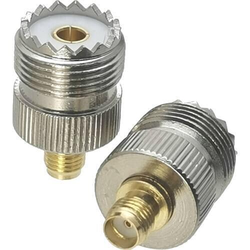 1pcs UHF female jack to SMA female jack RF coaxial adapter connector