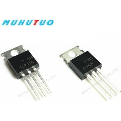 10PCS TIP41C NPN TIP42C PNP TO-220 power transistor in-line