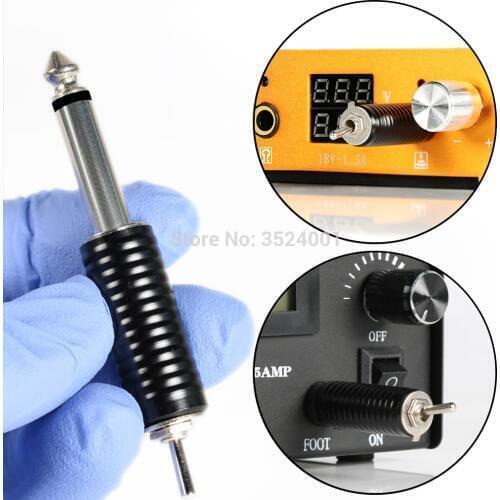 New 2pcs Wireless Switch Plug for Tattoo Machine Power Supply Foot Pedal Automatic
