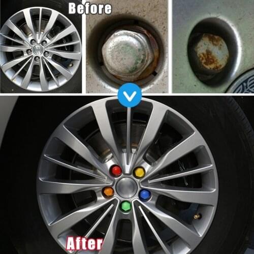 20Pcs 17/19/21mm Car Wheel Nut Caps Tyre Hub Covers Bolt Rims Exterior Decoration Special Socket Protection Dust Proof Styling