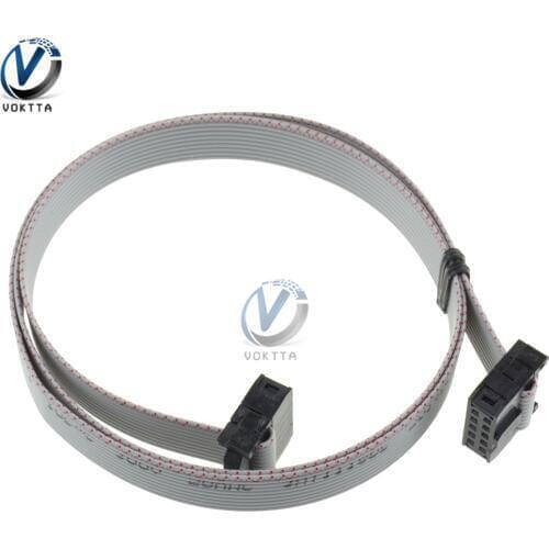 70CM 10 Pin 2.54mm USB ASP ISP JTAG AVR wire 10P IDC Flat Ribbon DATA Cable 2.54mm Connector