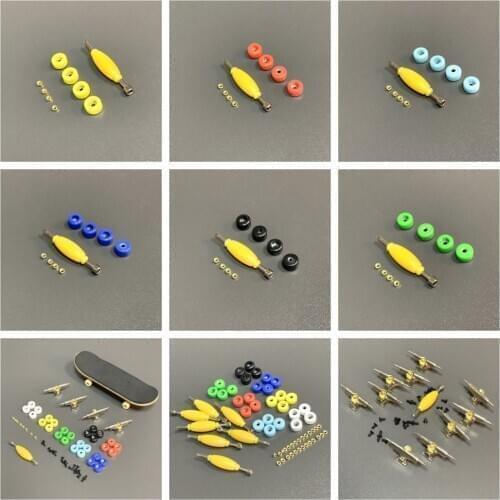 96mm Fingerboard Skateboard Wooden Deck Trucks Screws Nuts Spanner Finger Board Accessories Toys