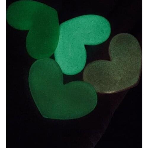 For DIY Accessory 20pcs Mixed 40*28mm Very Cute Flat Back Resin Noctilucent Glitter Heart With Beads Inside