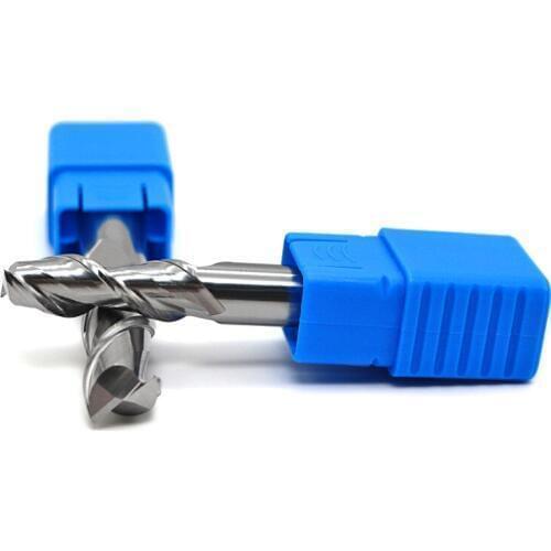 Aluminum Milling Cutter 1pc 2 Blade HRC50 Lengthen Endmill Tungsten Steel CNC Machine Woodding Cutter End Mills Aluminum Tools