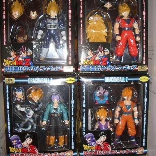Anime Unifive Dragon Ball Ultimate Evolution Doll Vegeta Trunks Goku Gohan Super Race Collectible Model Toy Gift Limited