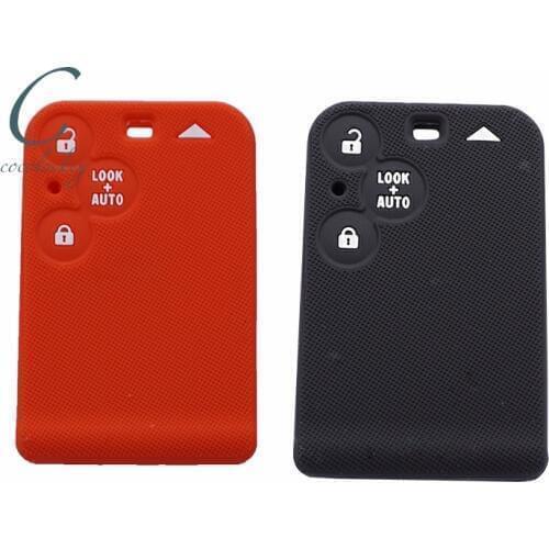 Cocolockey Silicone Fob Car Key Cover Case Fit for Renault Laguna Espace 3Button Remote Key Card Car Key Styling